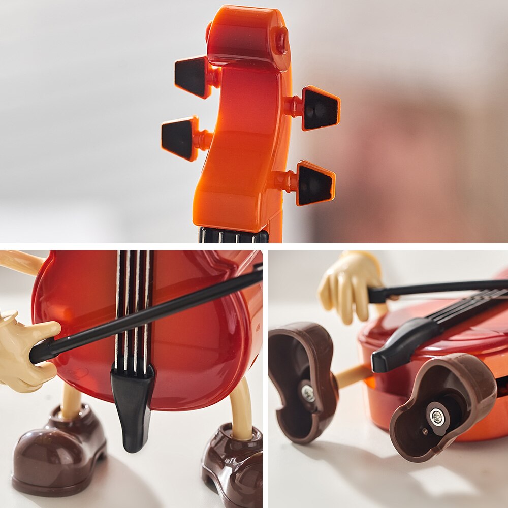 Mr. Guitar & Violin Music Box Decor