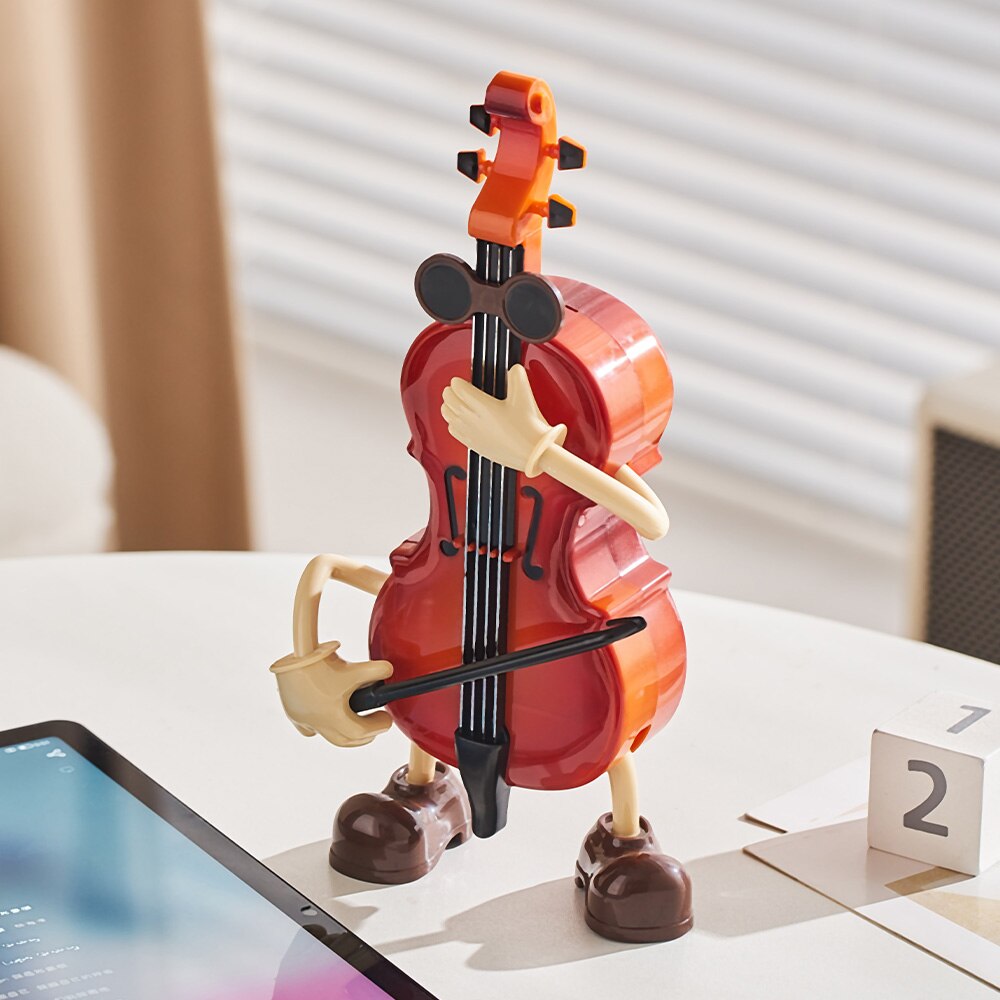Mr. Guitar & Violin Music Box Decor