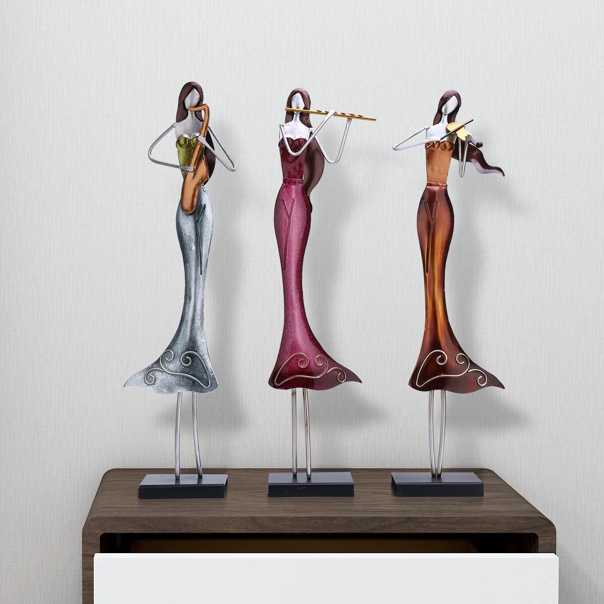 Girl Band Abstract Figures