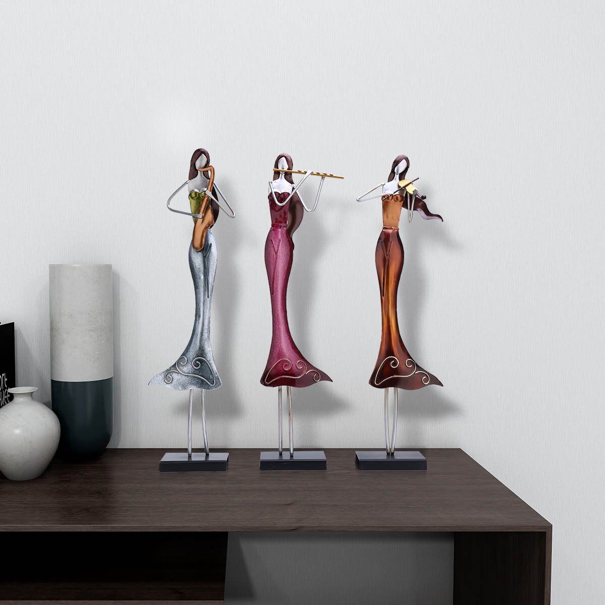 Girl Band Abstract Figures