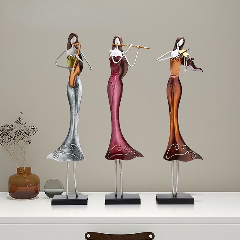 Girl Band Abstract Figures