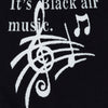 Knitted Black Music Note Sweater