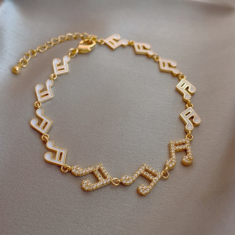 Creative Music Notes Earrings/Bracelet