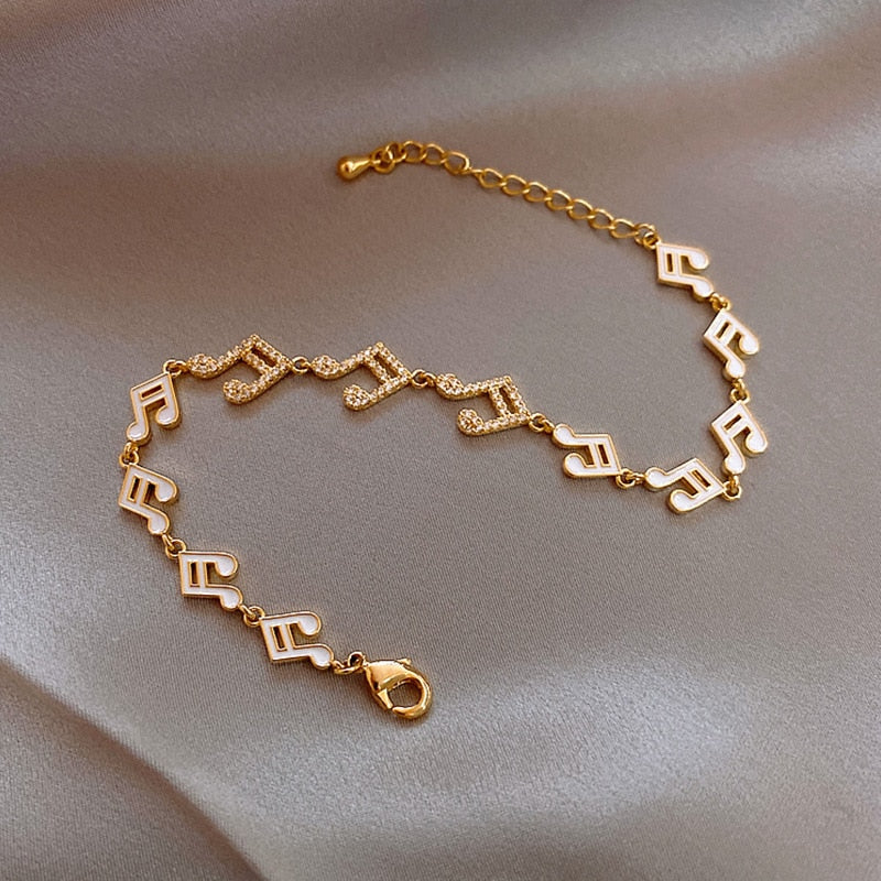 Creative Music Notes Earrings/Bracelet