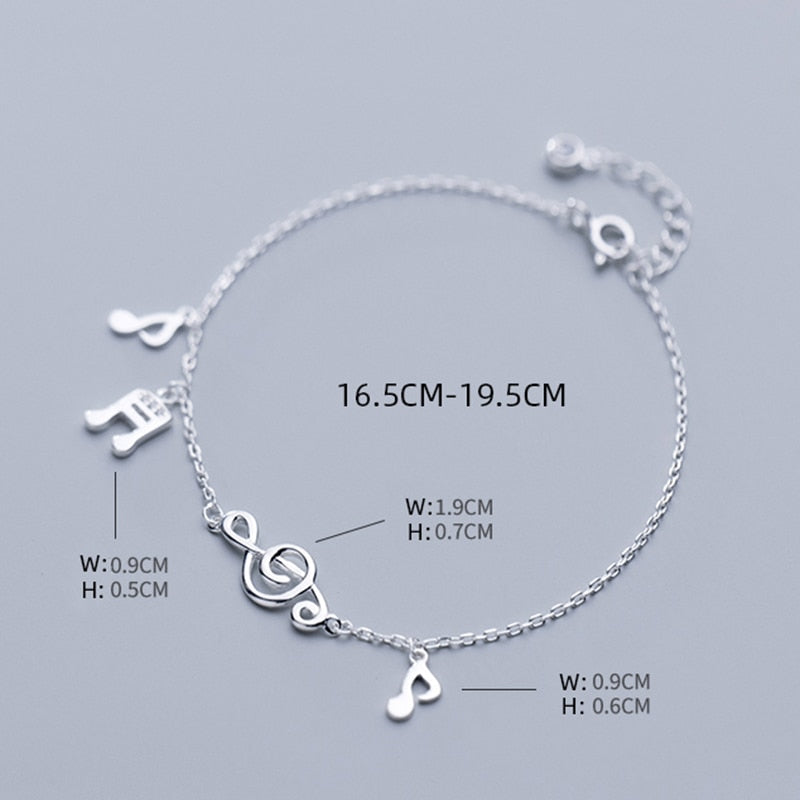 Treble Clef Music Note Bracelet