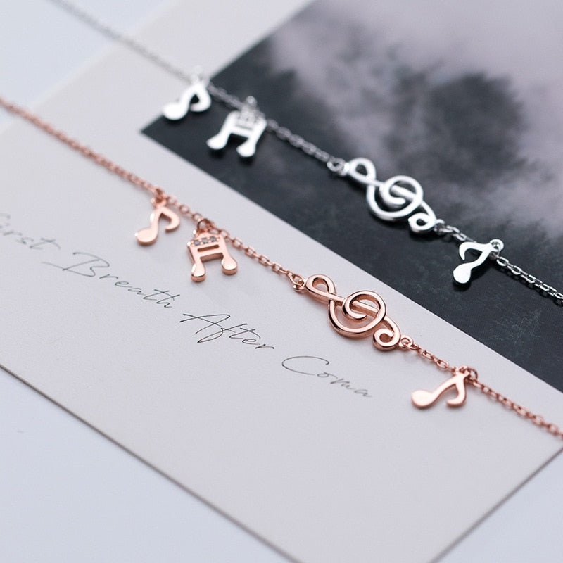 Treble Clef Music Note Bracelet