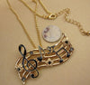 Vintage Music Melody Necklace