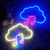 LED Neon Music Notes Light