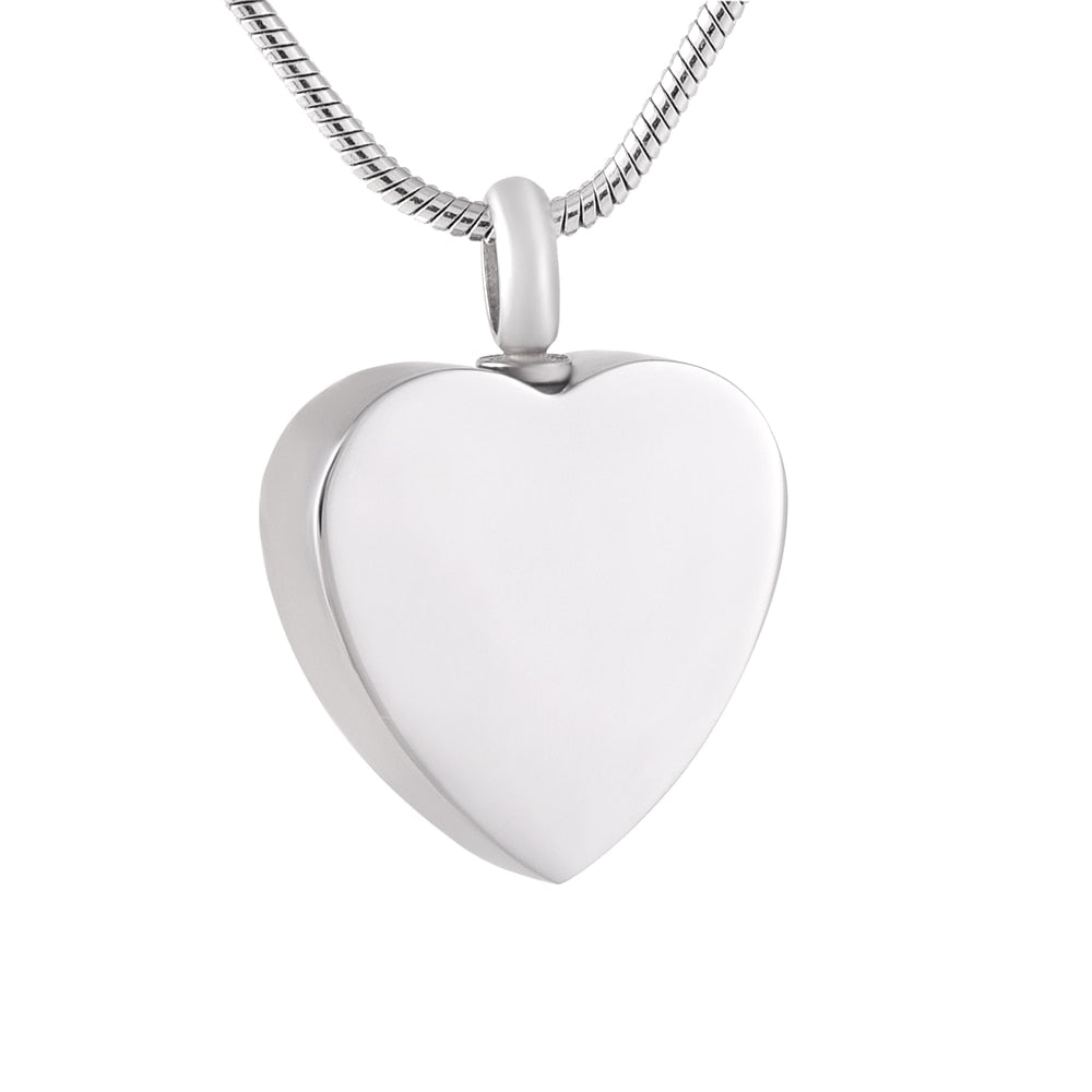 Silver Music Notes Heart Necklace