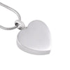 Silver Music Notes Heart Necklace