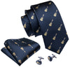 Silk Guitar Pattern Tie