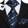 Silk Guitar Pattern Tie