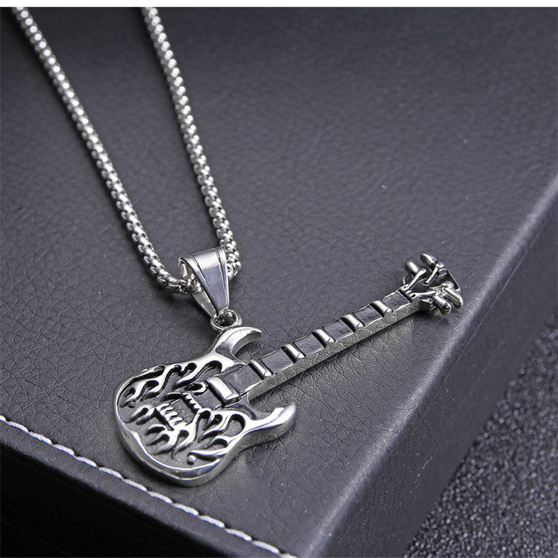 Punk Rock Guitar Necklace