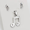 CZ Crystal Music Note Jewelry Set