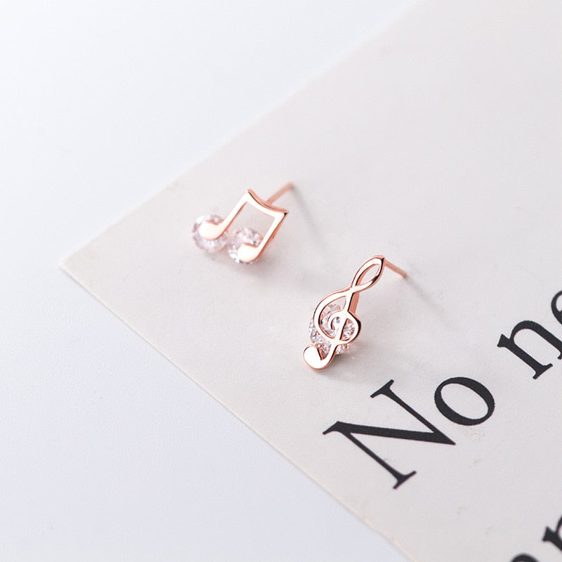 Music Notes Women Stud Earrings