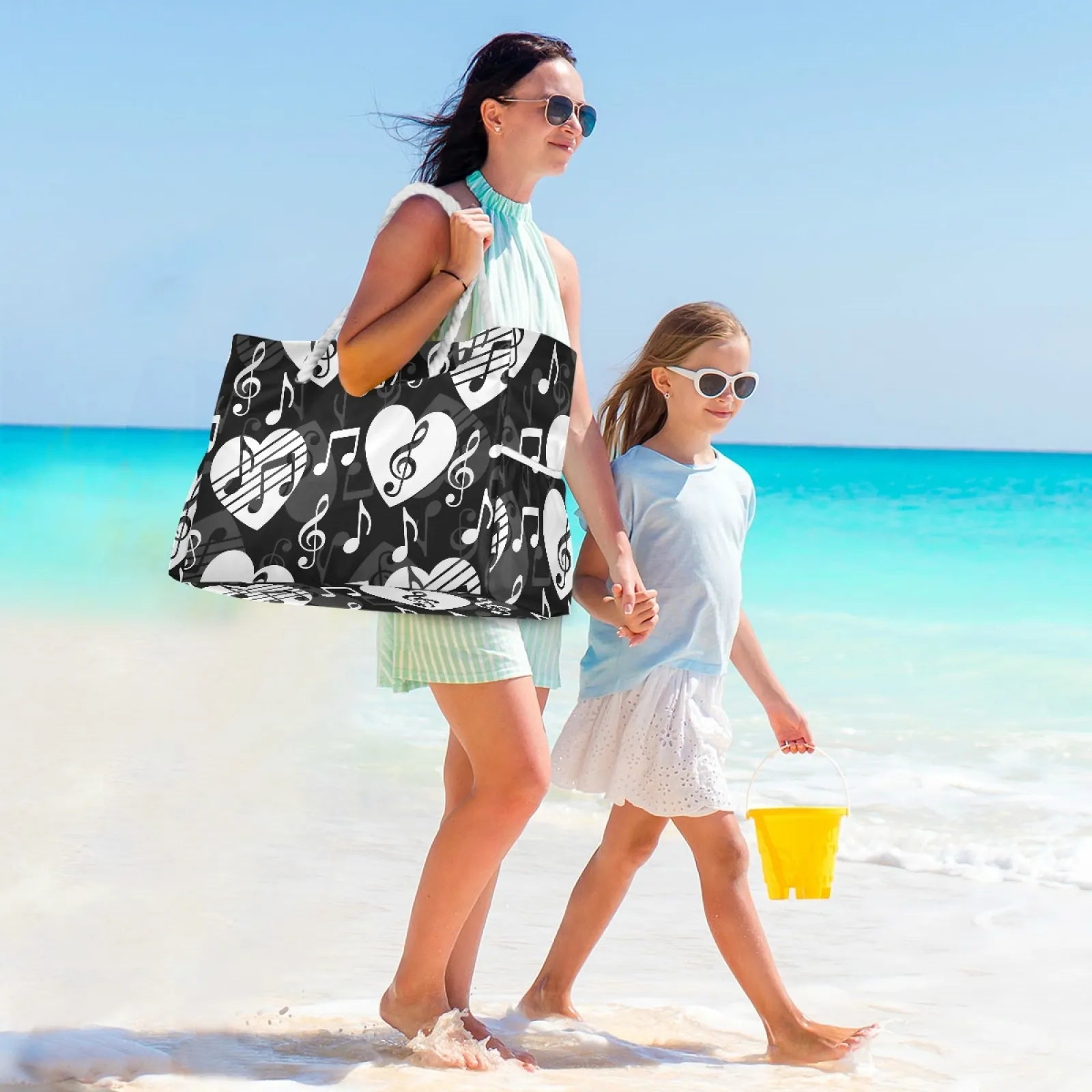 Music Note Beach Shoulder Bag