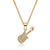 Enchanted Gold Guitar Necklace