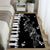 Black Piano Key Rug