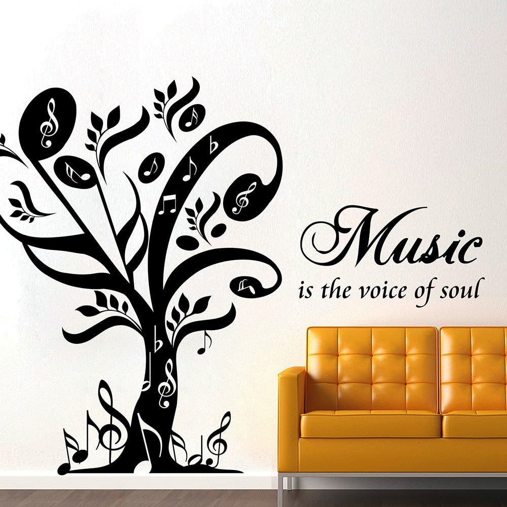 Music Is The Voice Wall Sticker
