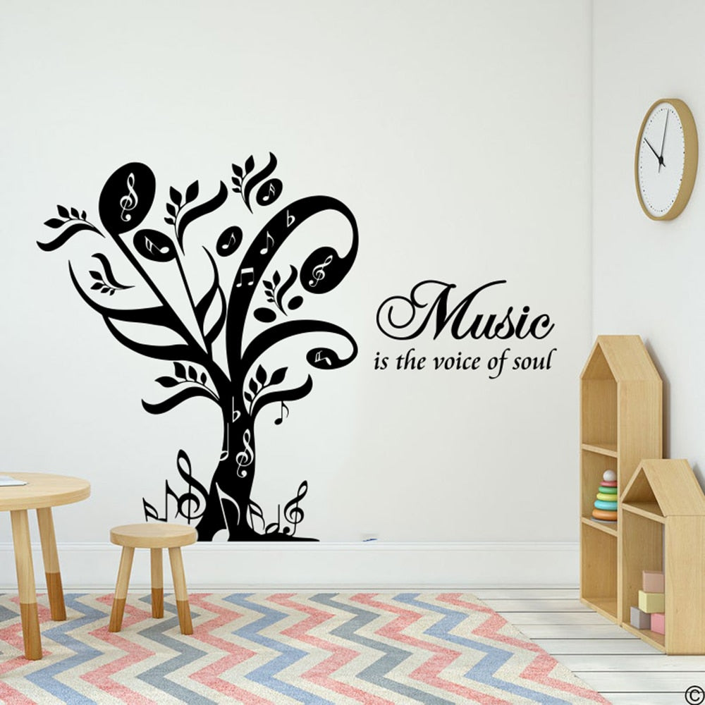 Music Is The Voice Wall Sticker
