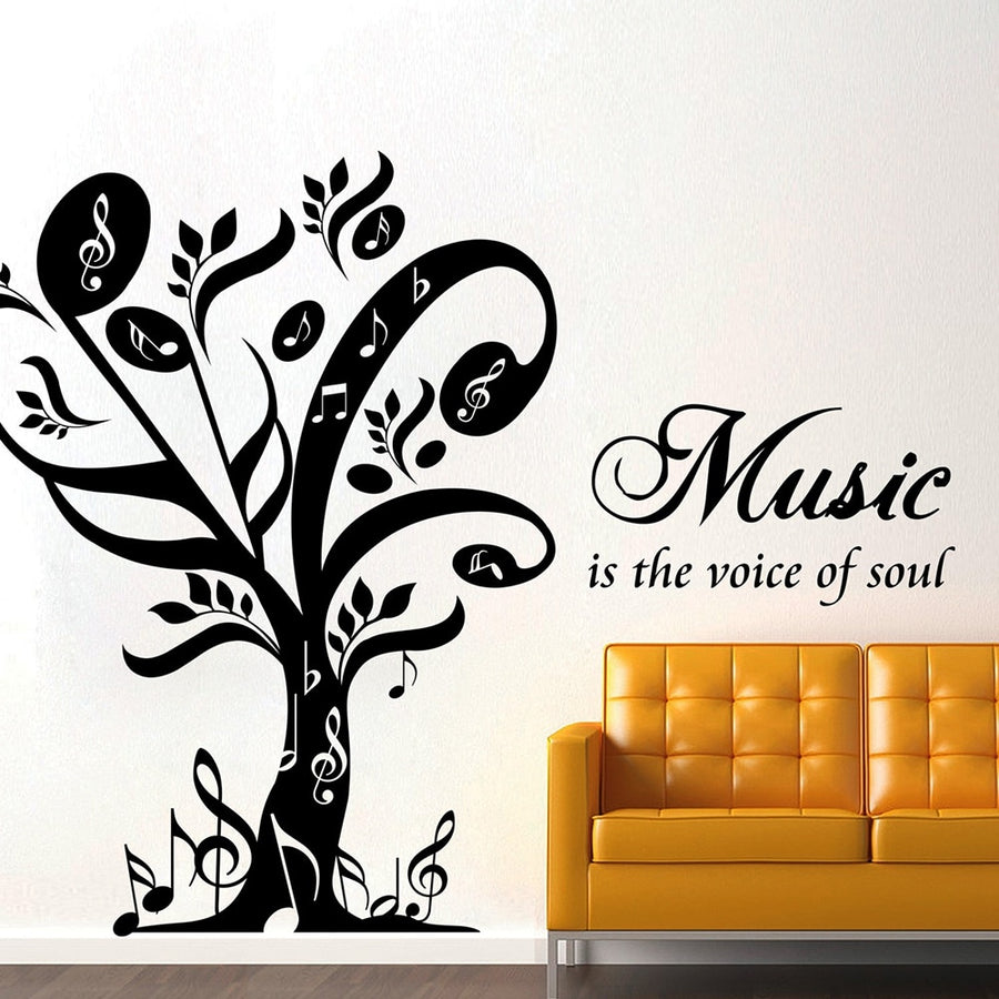 Music Is The Voice Wall Sticker