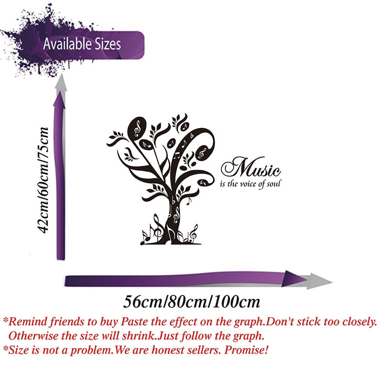 Music Is The Voice Wall Sticker