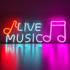 LIVE MUSIC Letter Neon Sign