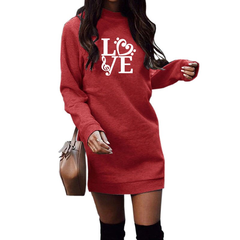 Love Music Notes Heart Dress