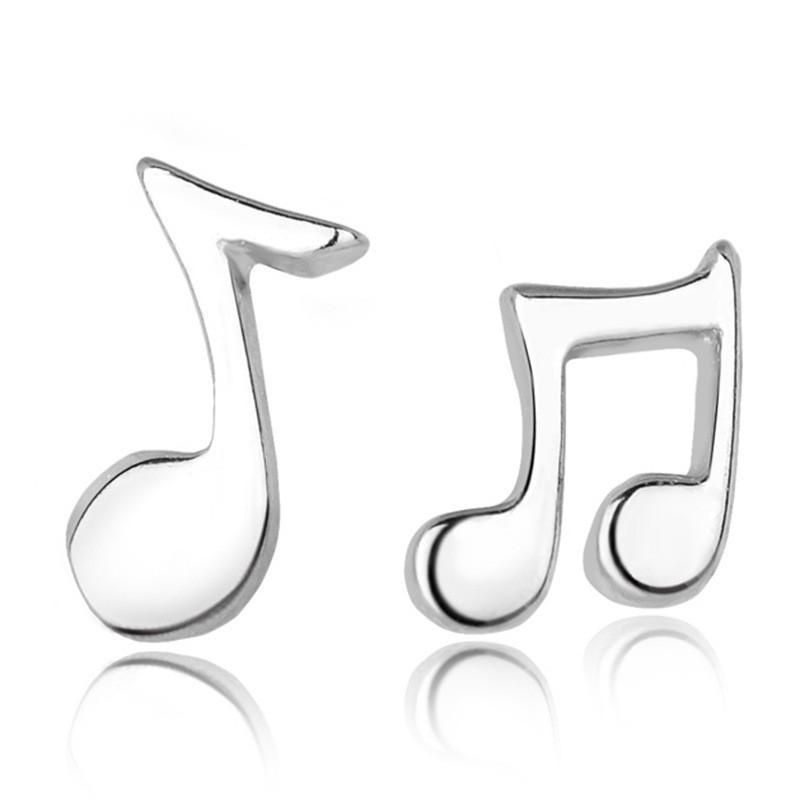 Music Notes Stud Earrings