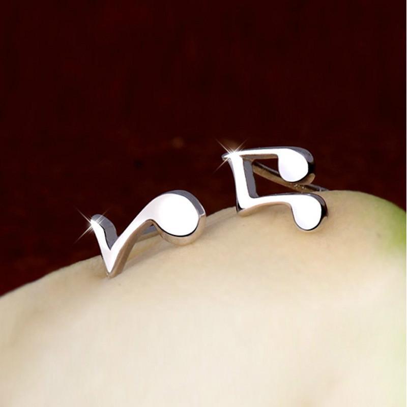 Music Notes Stud Earrings