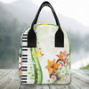 Piano Keys Floral Lunch Bag - One Size - { shop_name }} - Review