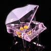 Clear Crystal Piano Music Box