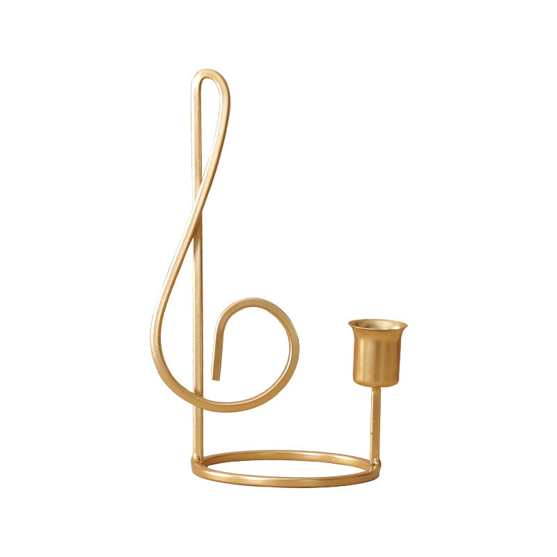 Luxury Music Notes Candlestick Holder