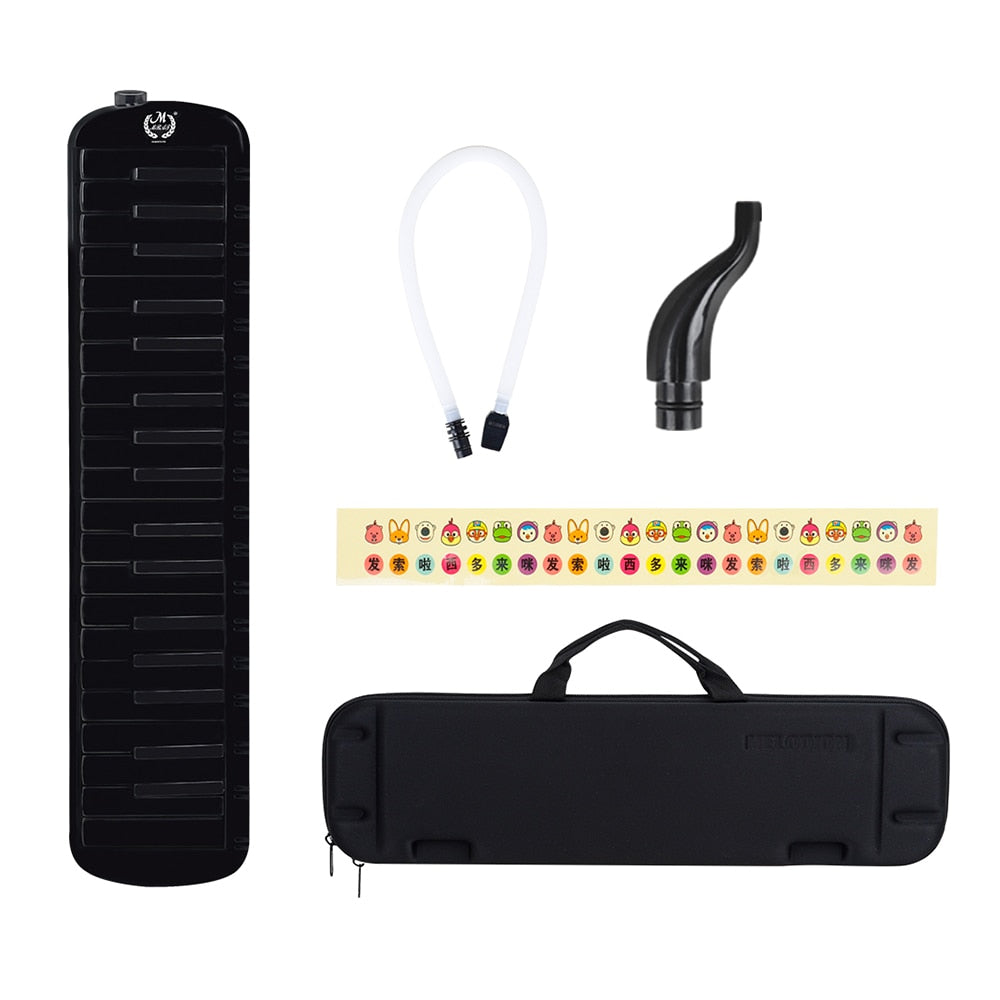 Black 37 Key Melodica Piano