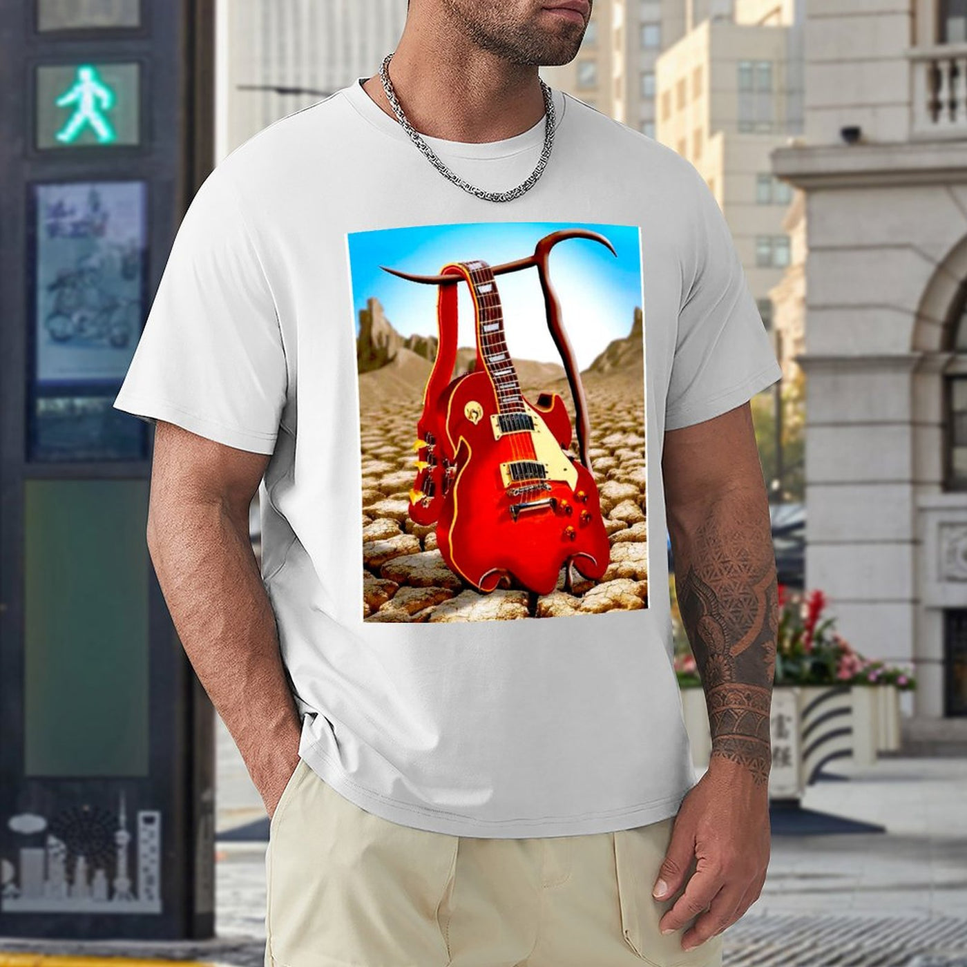 Vintage Abstract Guitar T-Shirt