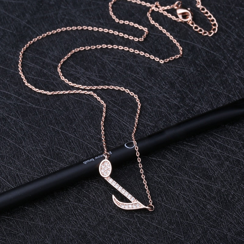 Free - Crystal Eighth Note Necklace