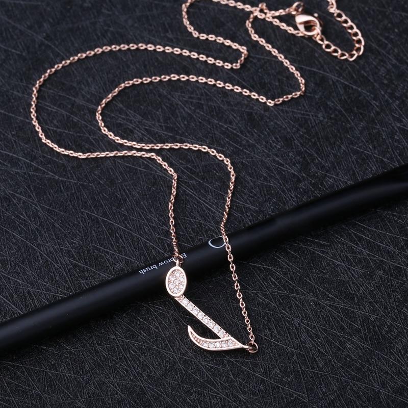 Crystal Eighth Note Necklace