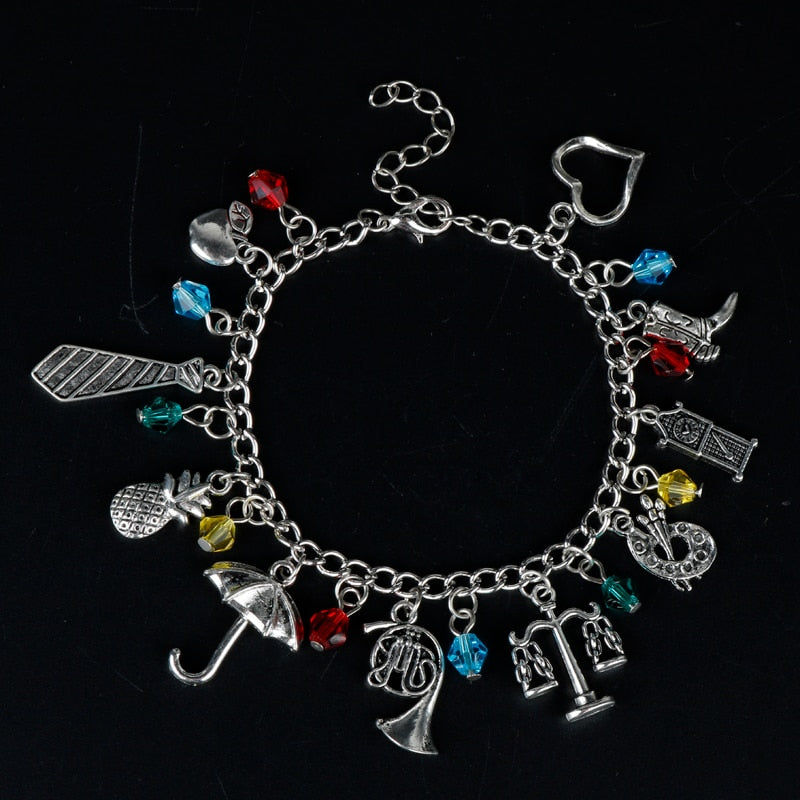 French Horn Art Charm Bracelet