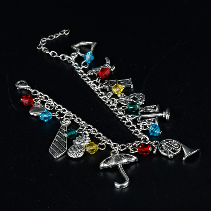 French Horn Art Charm Bracelet