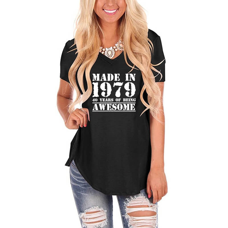 Made in 1979 V-Neck T-shirt