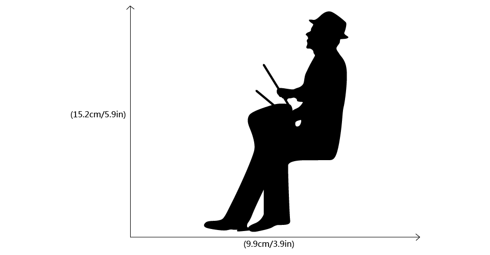 Playing Drum Silhouette Switch Sticker
