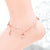Dolphin Music Notes Anklet