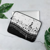 Piano Keys And Music Notes Laptop Sleeve