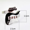 Style Punk Style Bright Colorful Glazed Guitar Ring