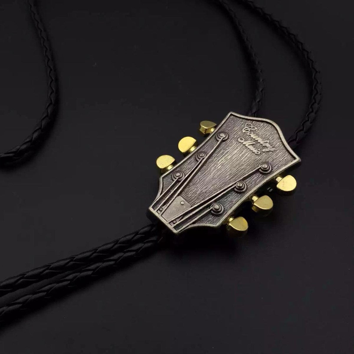 Guitar Buckle Bolo Tie