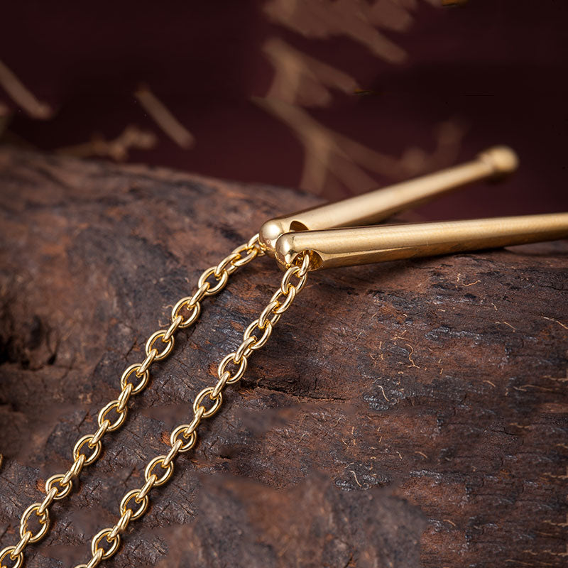 Drumsticks Drummer Necklace