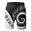 Men's Piano Print Swim Shorts