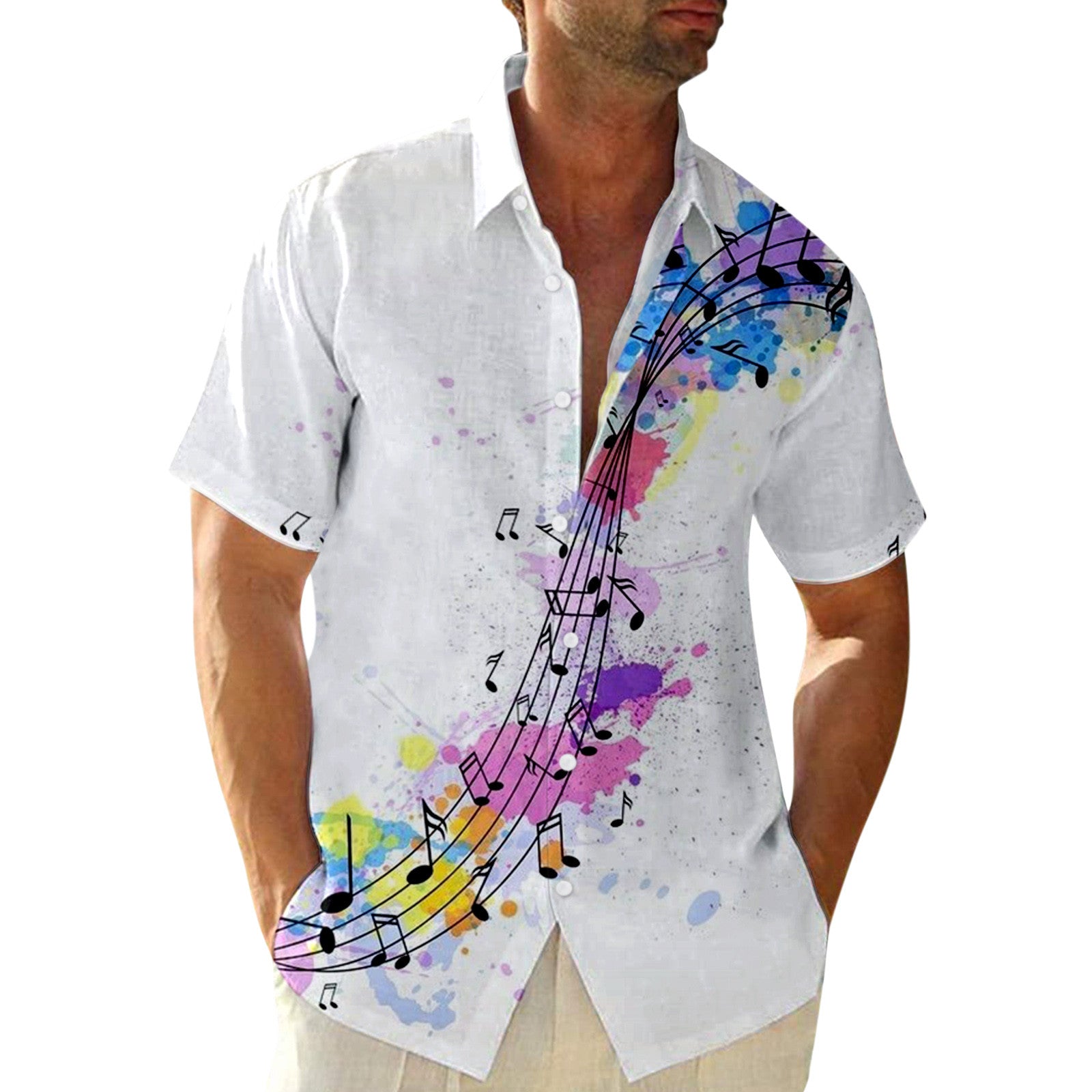 Music White Man's Shirt