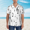 Short-Sleeved Music Note Shirt