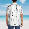 Short-Sleeved Music Note Shirt